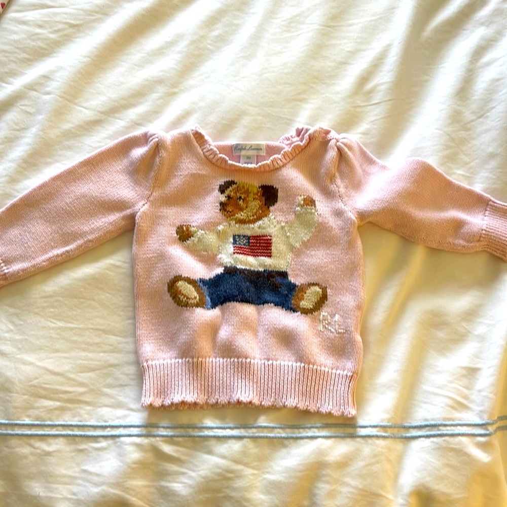 Polo Ralph Lauren bear sweater 18 months